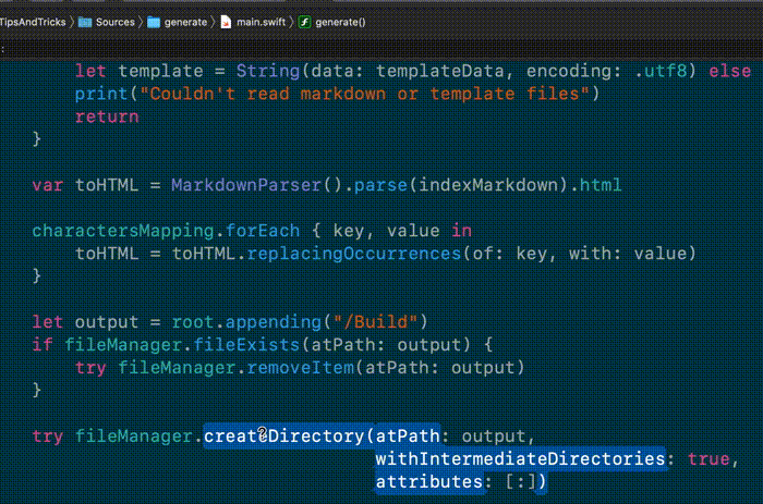 Documentation popover