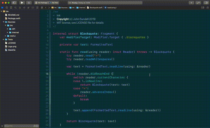 Reveal In Project Navigator